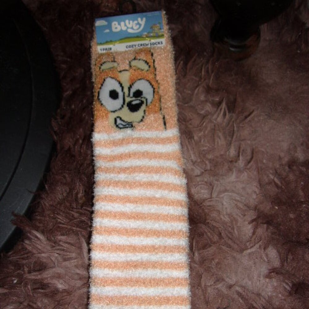 Bluey Bingo Cozy crew socks women New